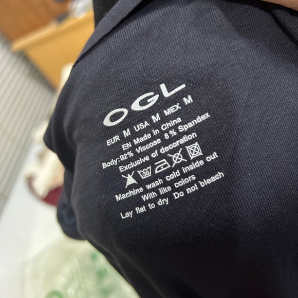 Eco-SkinKiss® Asymmetrical Ruch Mock Neck Top - Picture 4 of 5